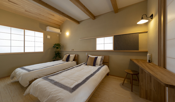 藤井寺市小山藤の里町の家：寝室