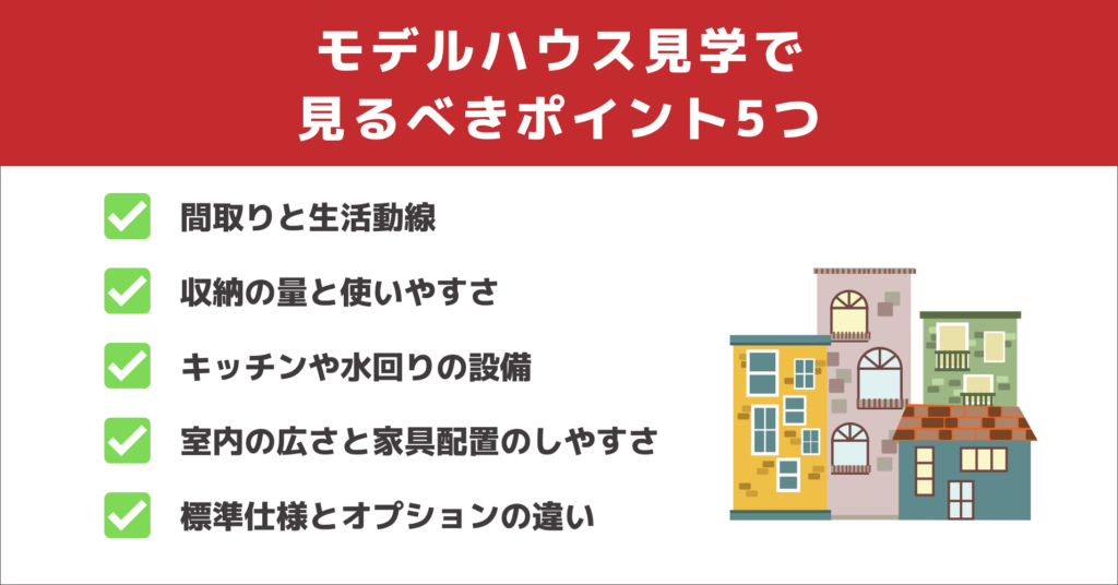 モデルハウス見学で見るべきポイント5つ