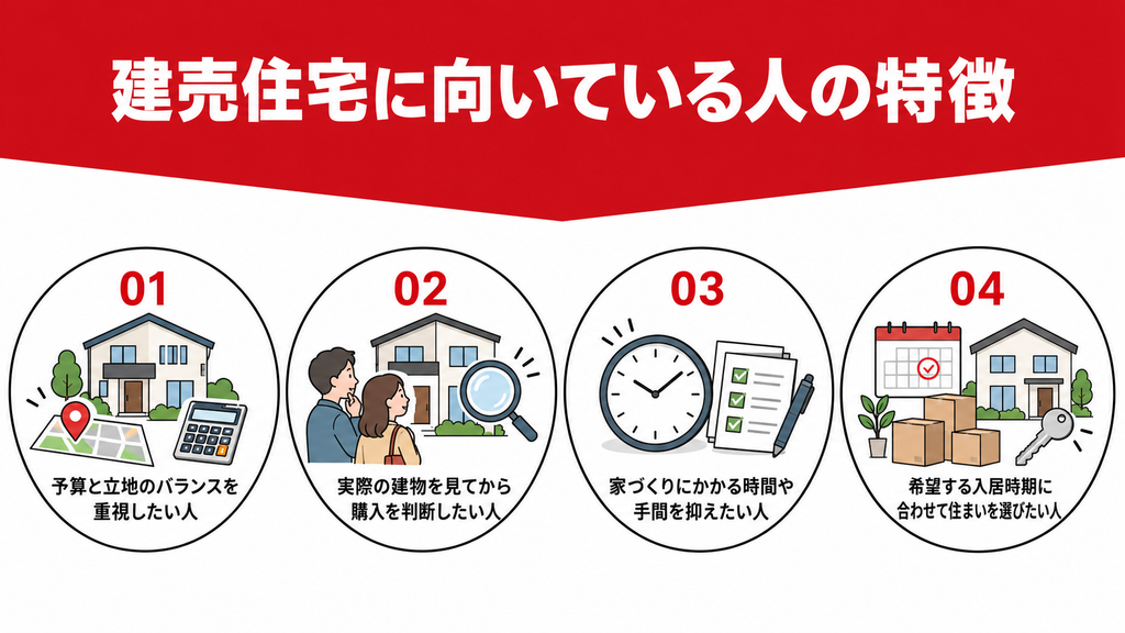 建売住宅に向いている人の特徴
